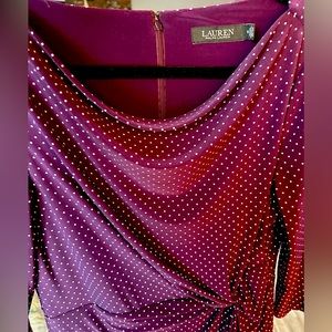 Ralph Lauren Purple Business Casual Dress, Size 12